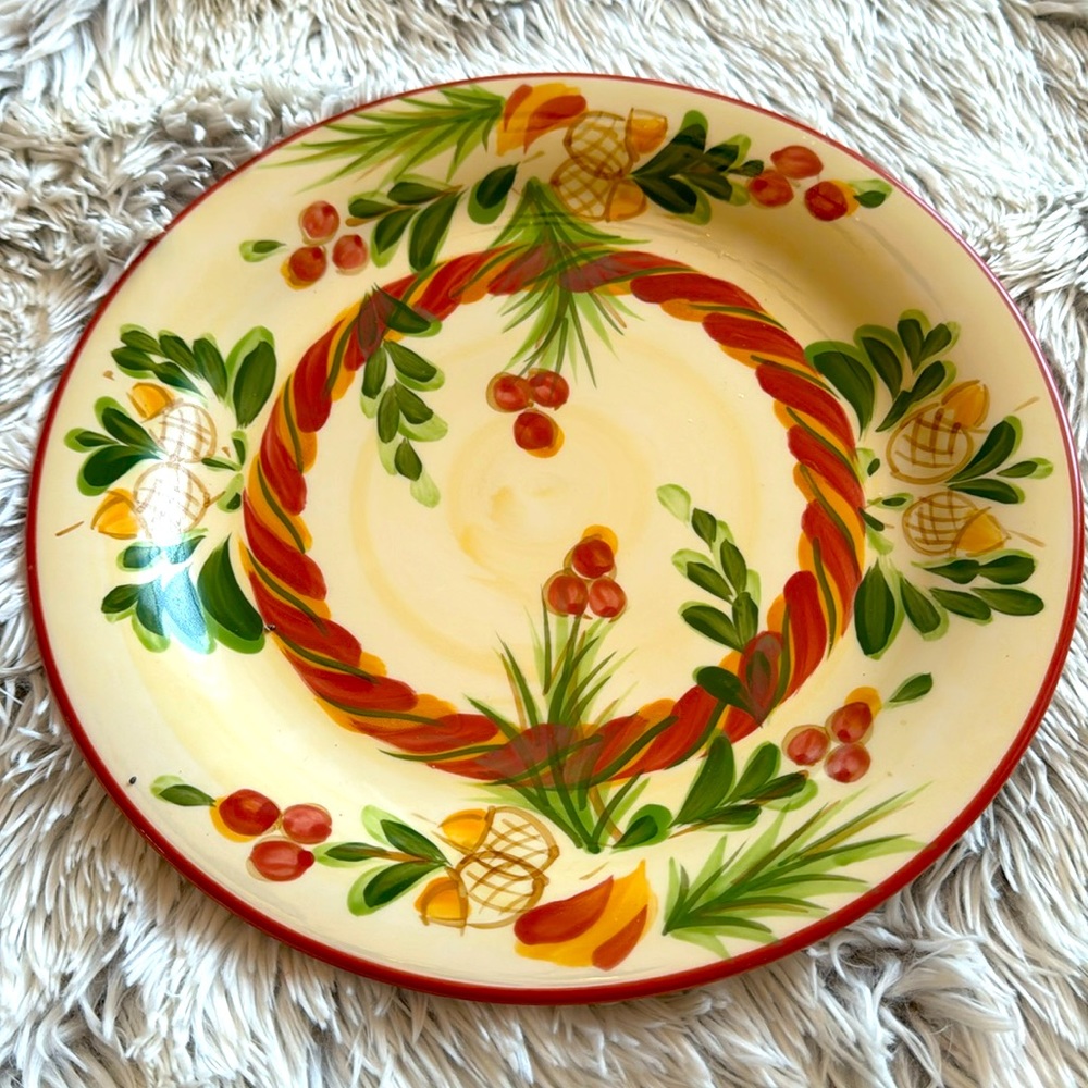 Holiday serving plate by Gail Pittman for Southern Living at Home.